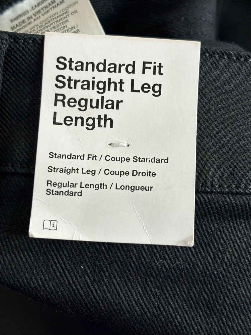 Nike Life Carpenter Pants Jeans FB7198-010 Black size 36 X 31